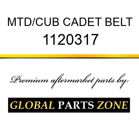 MTD/CUB CADET BELT 1120317