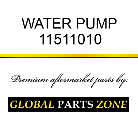 WATER PUMP 11511010