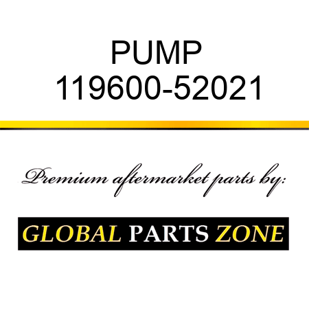 PUMP 119600-52021