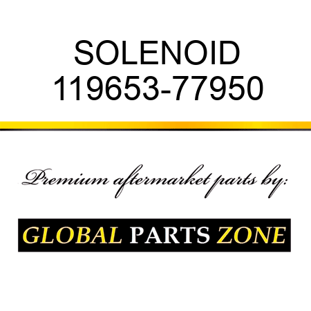 SOLENOID 119653-77950