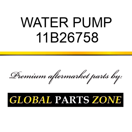 WATER PUMP 11B26758