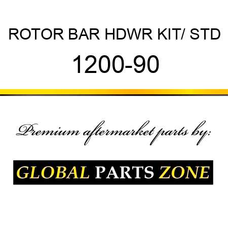 ROTOR BAR HDWR KIT/ STD 1200-90