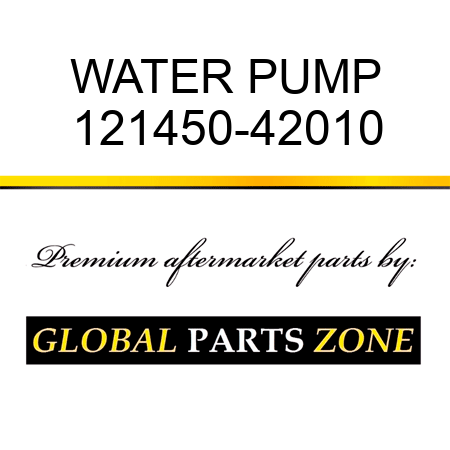 WATER PUMP 121450-42010