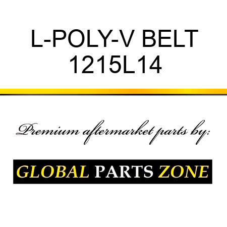 L-POLY-V BELT 1215L14