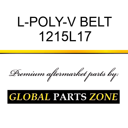 L-POLY-V BELT 1215L17