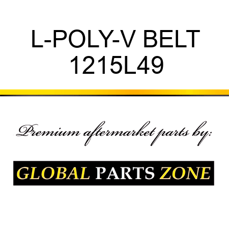 L-POLY-V BELT 1215L49