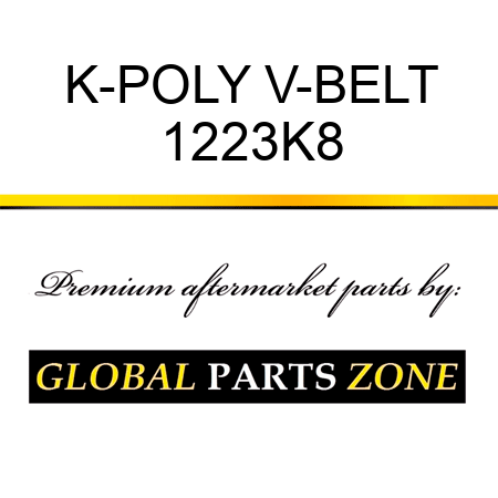 K-POLY V-BELT 1223K8