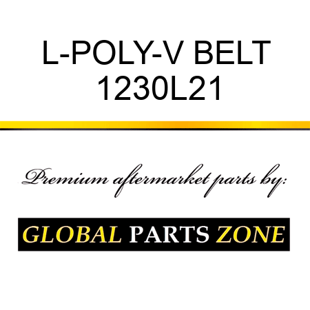 L-POLY-V BELT 1230L21