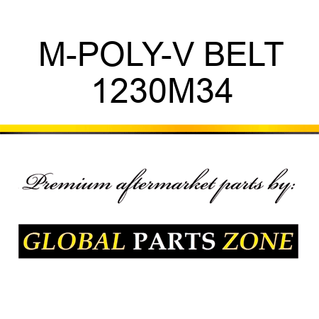 M-POLY-V BELT 1230M34