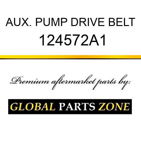 AUX. PUMP DRIVE BELT 124572A1