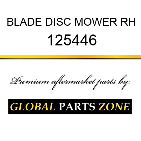 BLADE DISC MOWER RH 125446