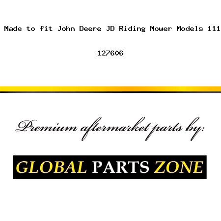 B58K New V Belt Made to fit John Deere JD Riding Mower Models 111 116 55 56 65 + 127606