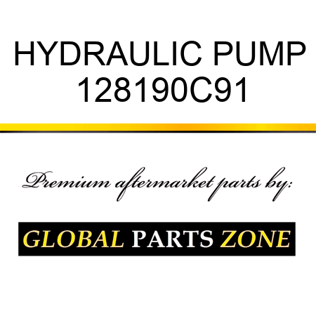 HYDRAULIC PUMP 128190C91