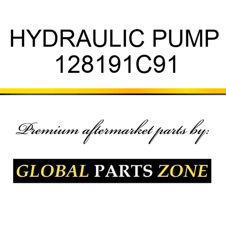 HYDRAULIC PUMP 128191C91