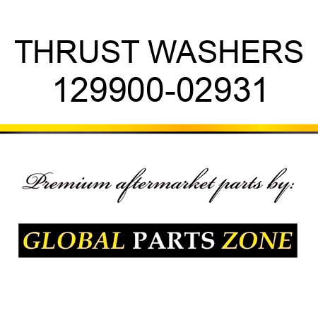 THRUST WASHERS 129900-02931