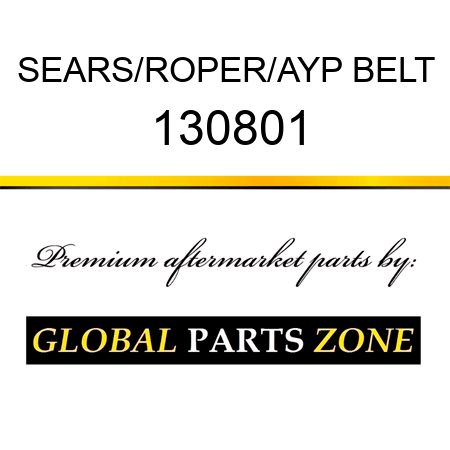 SEARS/ROPER/AYP BELT 130801