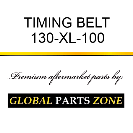 TIMING BELT 130-XL-100