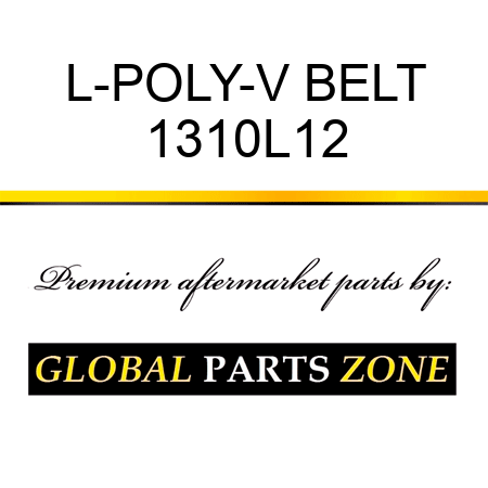 L-POLY-V BELT 1310L12