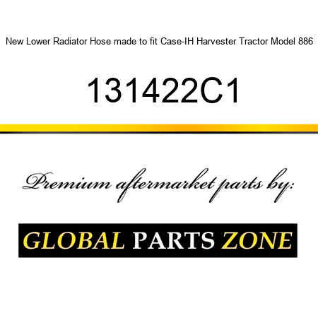 New Lower Radiator Hose made to fit Case-IH Harvester Tractor Model 886 131422C1