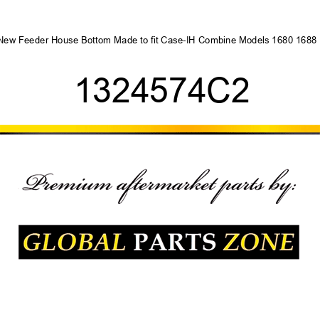 New Feeder House Bottom Made to fit Case-IH Combine Models 1680 1688 + 1324574C2