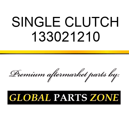 SINGLE CLUTCH 133021210