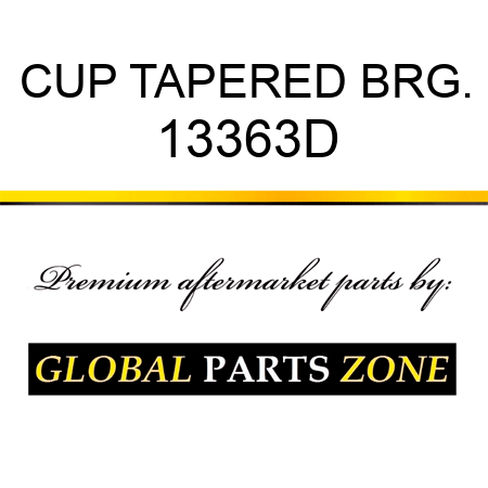 CUP TAPERED BRG. 13363D