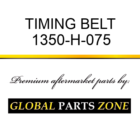 TIMING BELT 1350-H-075