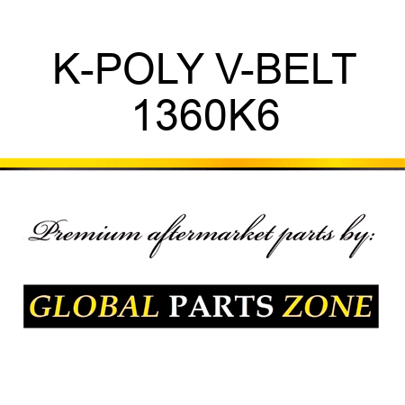 K-POLY V-BELT 1360K6