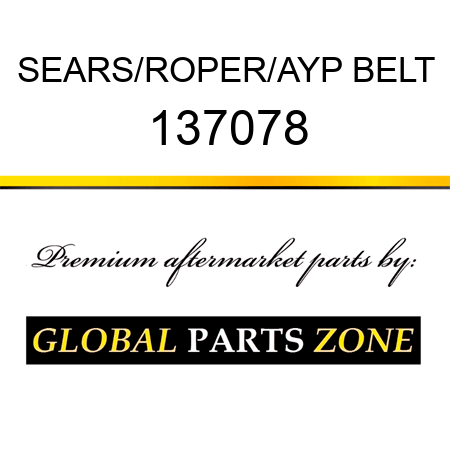 SEARS/ROPER/AYP BELT 137078