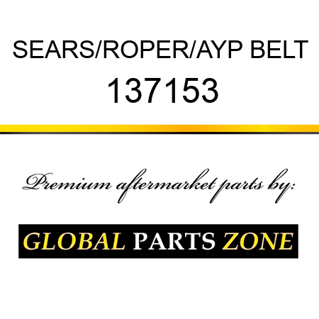 SEARS/ROPER/AYP BELT 137153