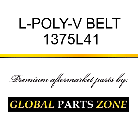 L-POLY-V BELT 1375L41