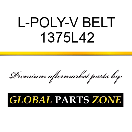 L-POLY-V BELT 1375L42