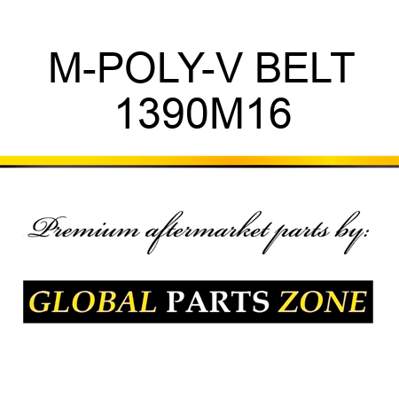 M-POLY-V BELT 1390M16