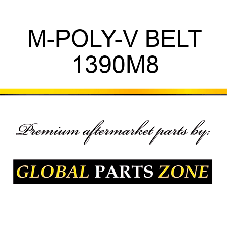 M-POLY-V BELT 1390M8