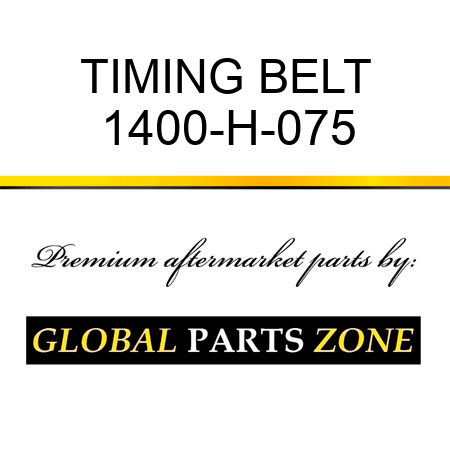 TIMING BELT 1400-H-075