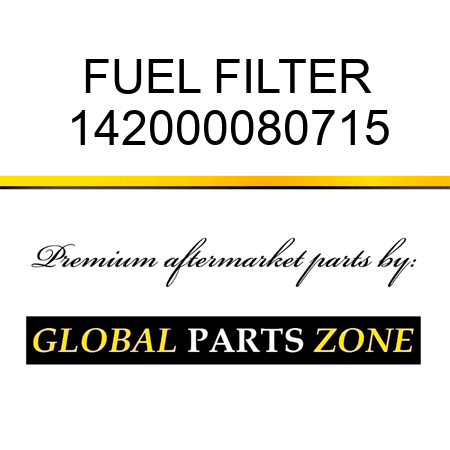FUEL FILTER 142000080715