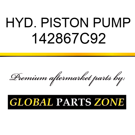 HYD. PISTON PUMP 142867C92