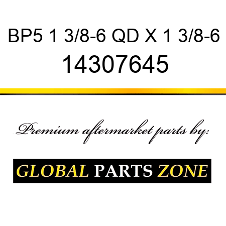 BP5 1 3/8-6 QD X 1 3/8-6 14307645