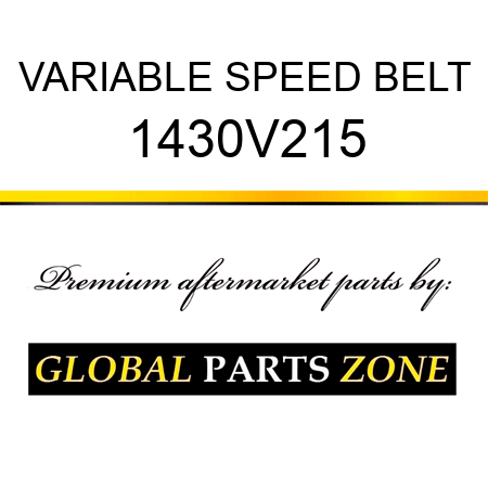 VARIABLE SPEED BELT 1430V215