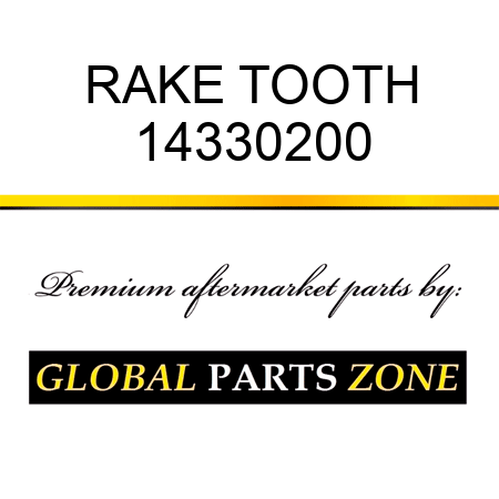 RAKE TOOTH 14330200