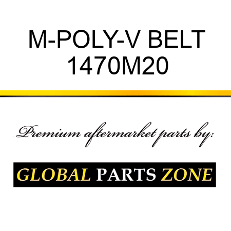 M-POLY-V BELT 1470M20