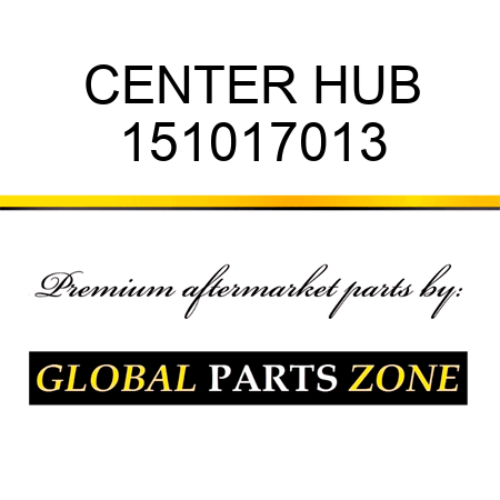 CENTER HUB 151017013