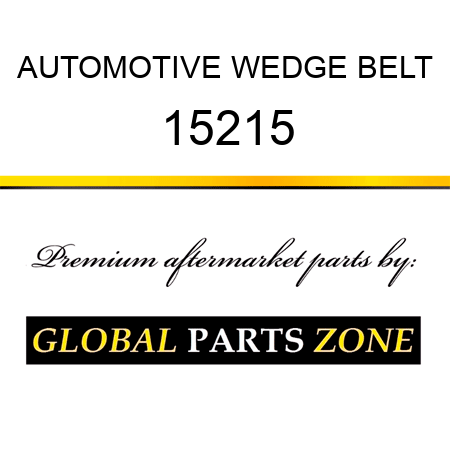 AUTOMOTIVE WEDGE BELT 15215