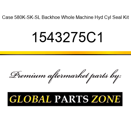 Case 580K-SK-SL Backhoe Whole Machine Hyd Cyl Seal Kit 1543275C1