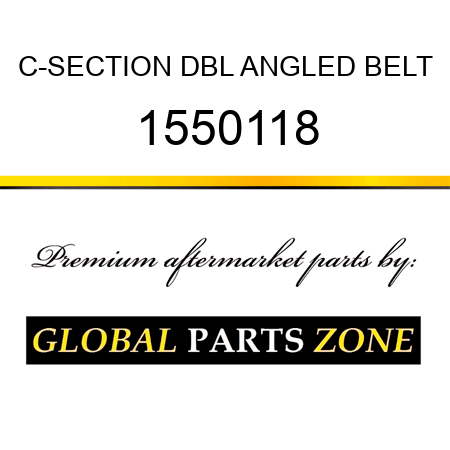 C-SECTION DBL ANGLED BELT 1550118