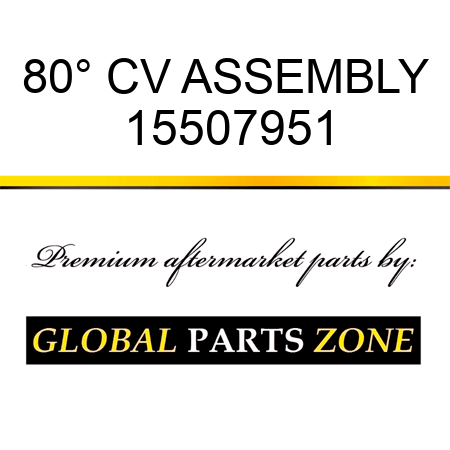 80° CV ASSEMBLY 15507951