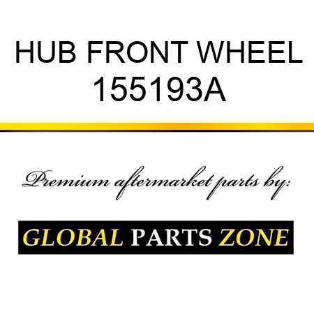 HUB FRONT WHEEL 155193A
