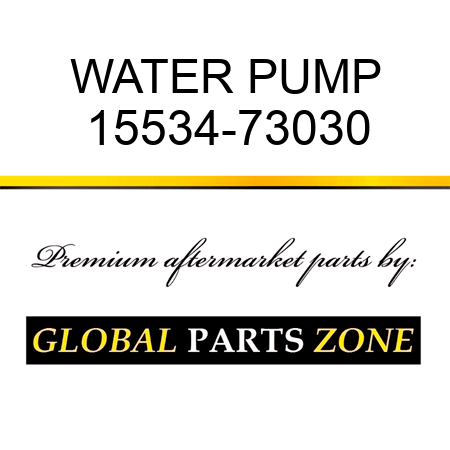 WATER PUMP 15534-73030