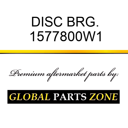 DISC BRG. 1577800W1