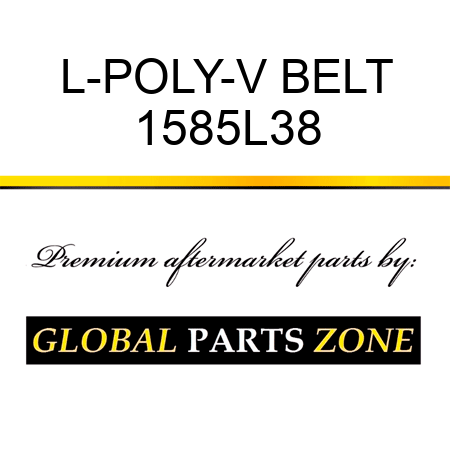 L-POLY-V BELT 1585L38